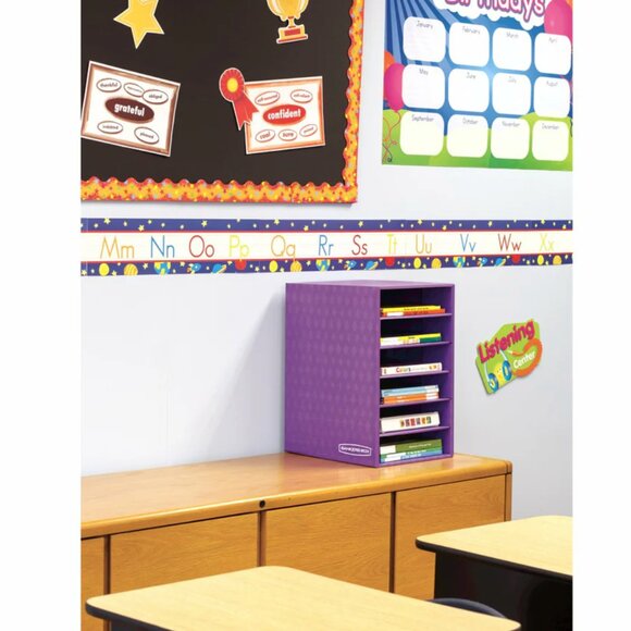 Bankers Box Letter Size 6 Shelf Organizer School 3x - Picture 3 of 4